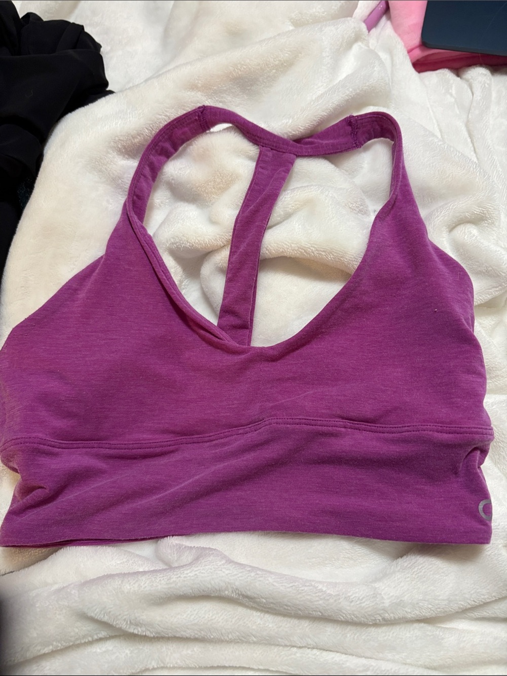 GAP Fuchsia Racerback Sports Bra - no inserts